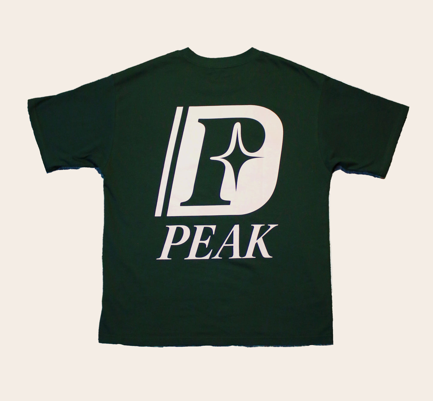 'Peak Insignia' Heavy Tee | Dark Green