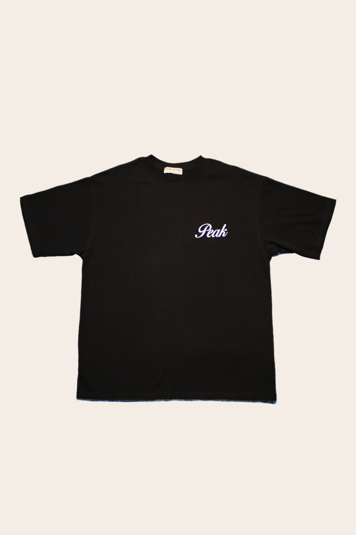 'Peak Insignia' Heavy Tee | Black