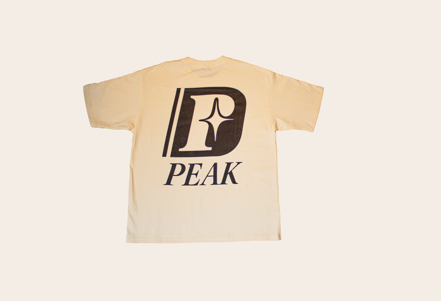 'Peak Insignia' Heavy Tee | Cream