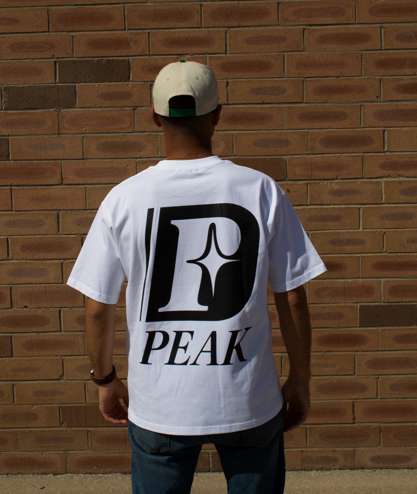 'Peak Insignia' Heavy Tee | White