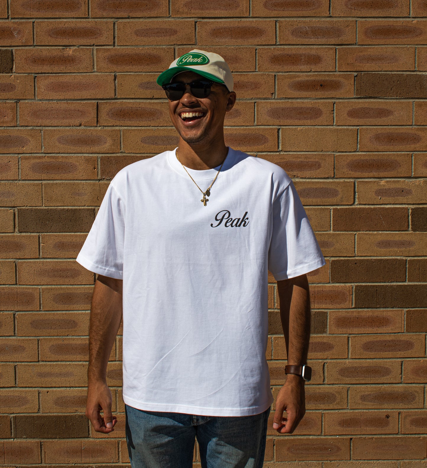 'Peak Insignia' Heavy Tee | White