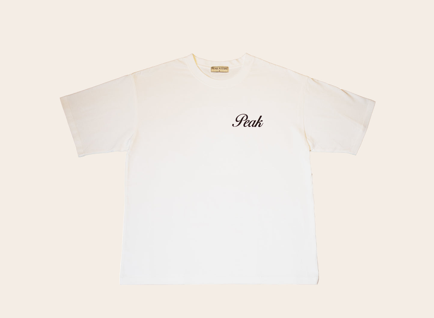 'Peak Insignia' Heavy Tee | White