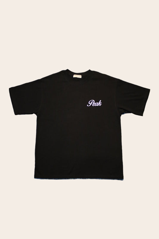 'Peak Insignia' Heavy Tee | Black