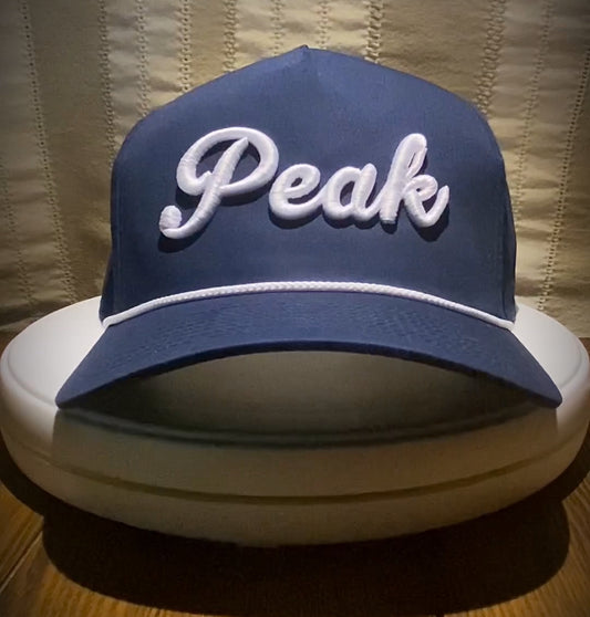 'Peak Navy Rope Hat'