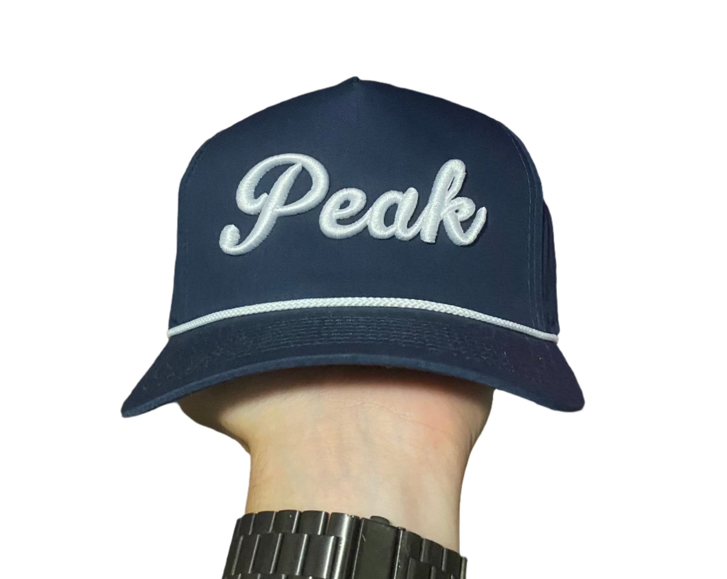 'Peak Navy Rope Hat'