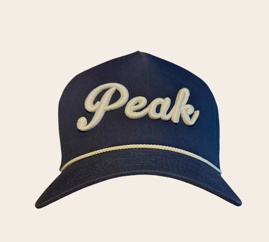 'Peak Navy Rope Hat'